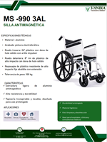 Silla de ruedas Antimagnetica para MRI